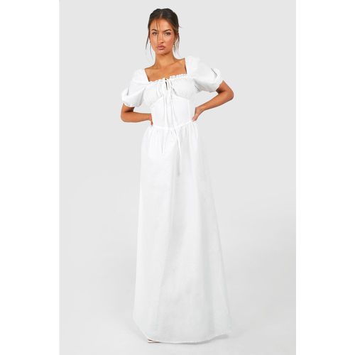 Robe Champêtre Longue En Popeline - boohoo - Modalova