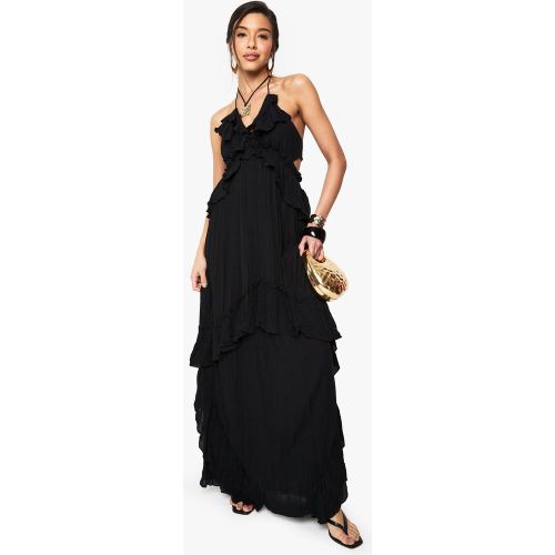 Robe Longue Volantée Légère - 36 - boohoo - Modalova