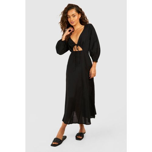 Robe Mi-Longue À Manches Bouffantes - 36 - boohoo - Modalova