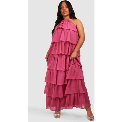 Grande Taille - Robe Longue À Volants Étagés - 44 - boohoo - Modalova