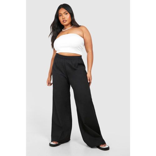 Grande Taille - Pantalon Large En Lin - 44 - boohoo - Modalova