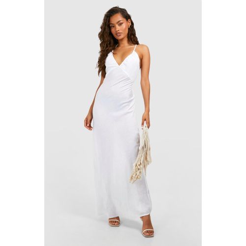 Robe Longue En Lin - 36 - boohoo - Modalova