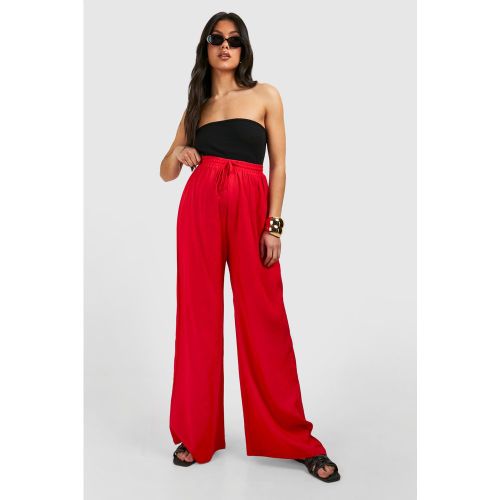 Maternité - Pantalon De Grossesse Droit En Lin - 36 - boohoo - Modalova