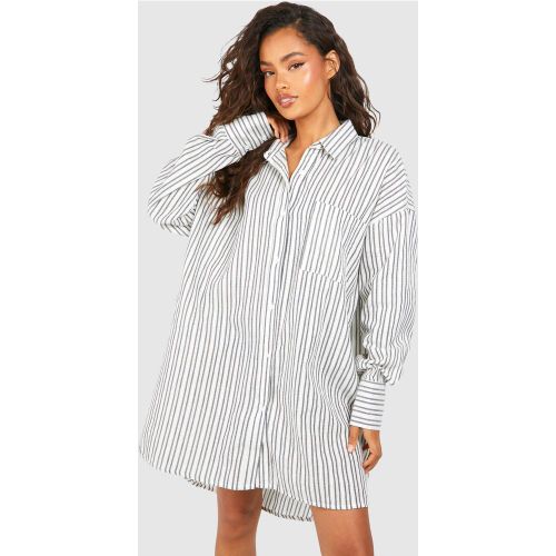 Robe Chemise Rayée Oversize - 36 - boohoo - Modalova