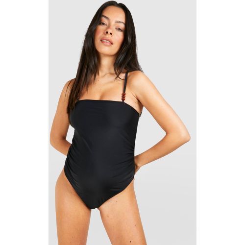 Maternité - Maillot De Bain De Grossesse Une Pièce À Perle - 36 - boohoo - Modalova