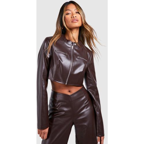 Veste Biker Courte - 40 - boohoo - Modalova