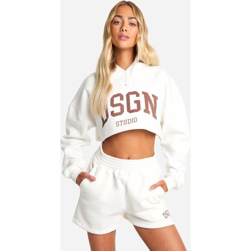 Survêtement À Slogan Dsgn Studio - Blanc Écru - S, Blanc Écru - boohoo - Modalova