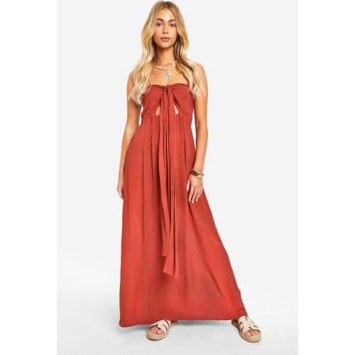 Robe Longue Torsadée - 36 - boohoo - Modalova