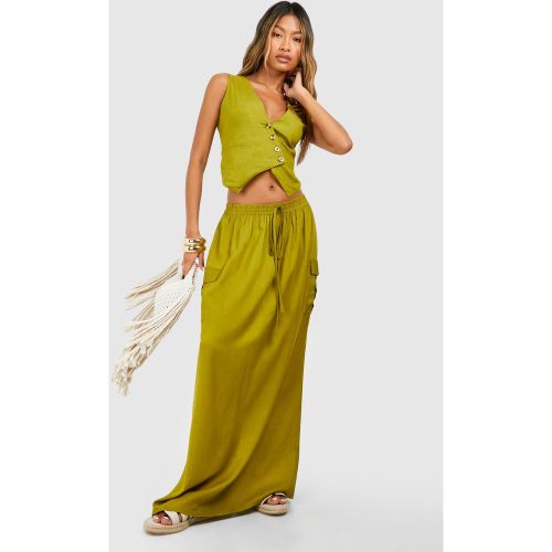 Jupe Longue Cargo - 36 - boohoo - Modalova