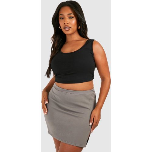 Grande Taille - Mini-Jupe Fendue - 56 - boohoo - Modalova