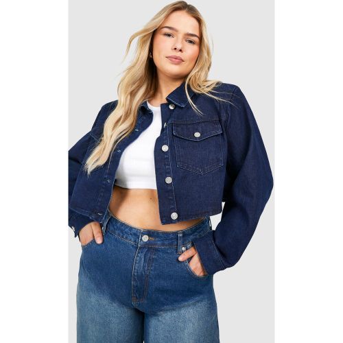 Grande Taille - Veste Oversize Courte - 46 - boohoo - Modalova