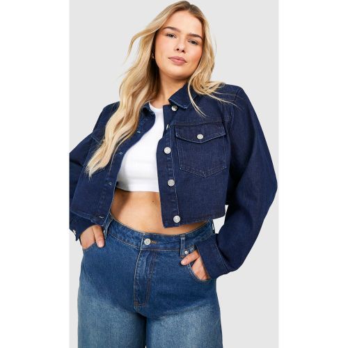 Grande Taille - Veste Oversize Courte - 44 - boohoo - Modalova