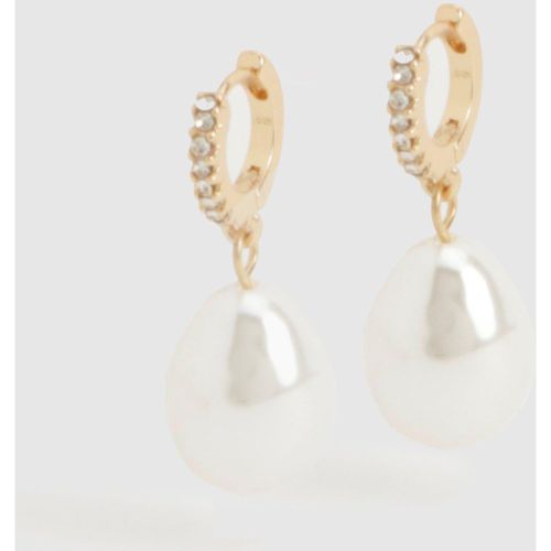 Boucles D'Oreilles Pendantes À Perles - One Size - boohoo - Modalova