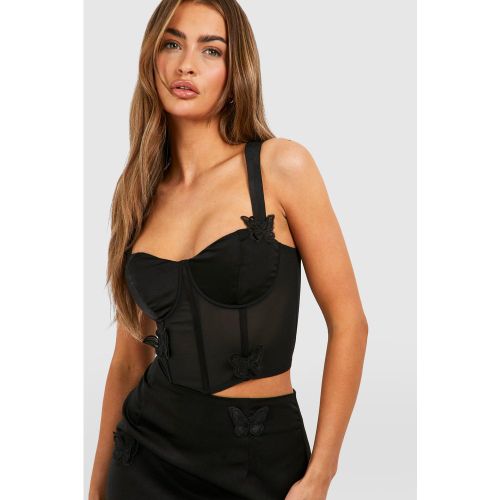 Corset À Détail Papillon - 34 - boohoo - Modalova