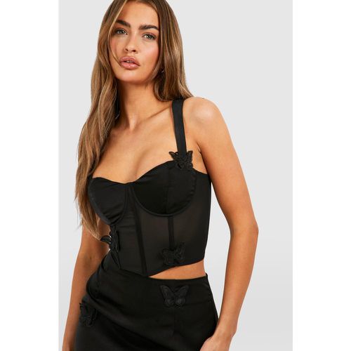 Corset À Détail Papillon - 40 - boohoo - Modalova