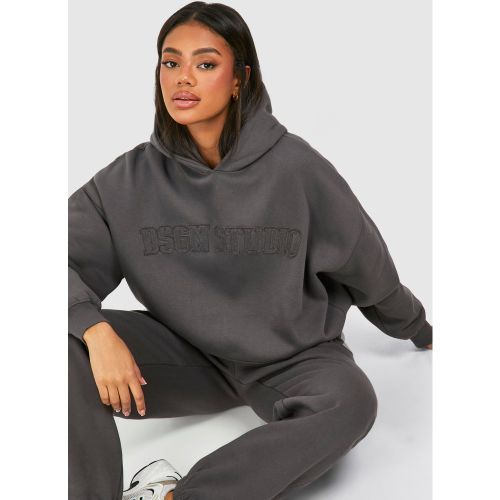 Sweat À Capuche Oversize À Slogan Dsgn Studio - S - boohoo - Modalova