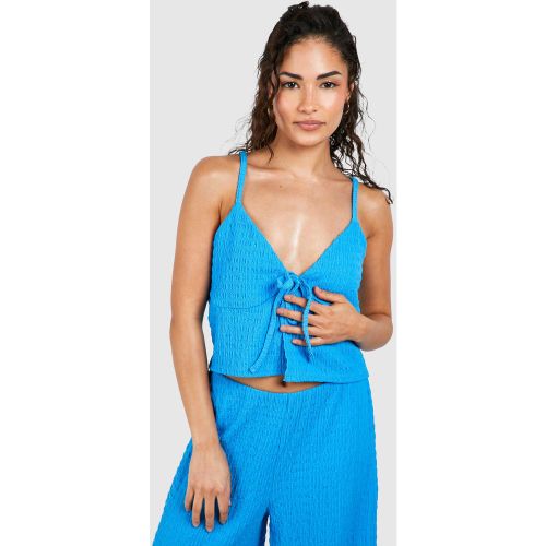 Petite" - Crop Top Texturé À Bretelles - 34 - boohoo - Modalova
