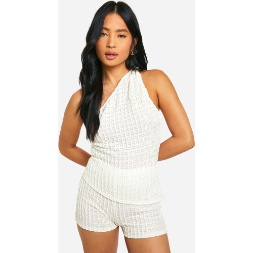 Petite" - Top Asymétrique Texturé - 34 - boohoo - Modalova