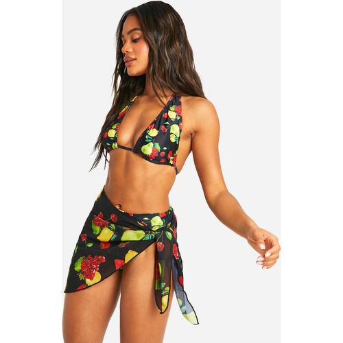 Paréo De Plage À Imprimé Fruit - One Size - boohoo - Modalova