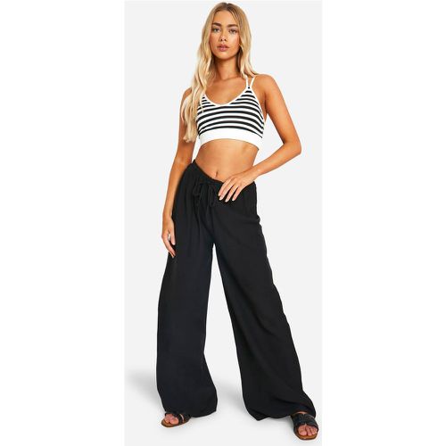 Pantalon Large À Cordon De Serrage - 42 - boohoo - Modalova