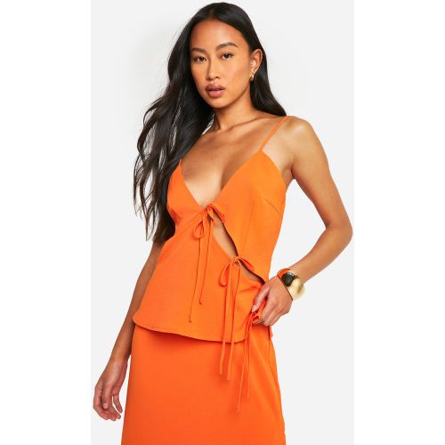 Débardeur Asymétrique Noué - 34 - boohoo - Modalova