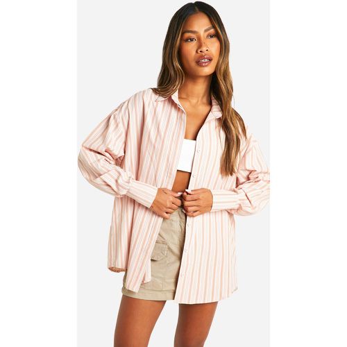 Chemise Oversize À Rayures - 38 - boohoo - Modalova