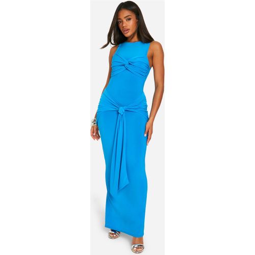 Robe Longue Froncée À Dos Nageur - 36 - boohoo - Modalova