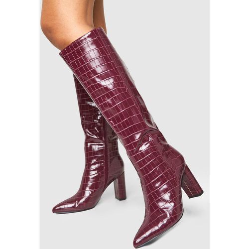 Bottes Hautes Pointues À Talon - Pointure Large - 39 - boohoo - Modalova