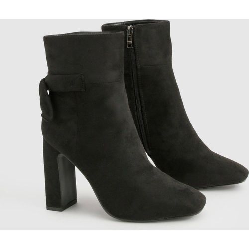 Bottines À Talon Carré - Pointure Large - 39 - boohoo - Modalova