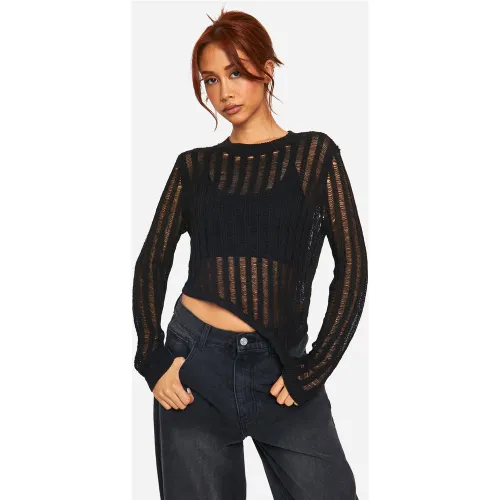 Pull Asymétrique À Découpes - S - boohoo - Modalova