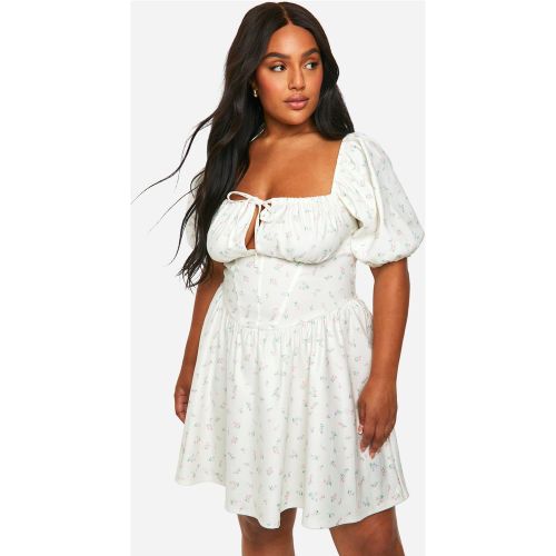 Grande Taille - Robe Champêtre À Fleurs - 44 - boohoo - Modalova