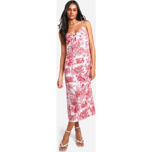 Tall" - Robe Nuisette À Imprimé Porcelaine - 40 - boohoo - Modalova