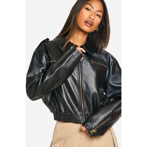 Bomber Court - Noir - 36, Noir - boohoo - Modalova