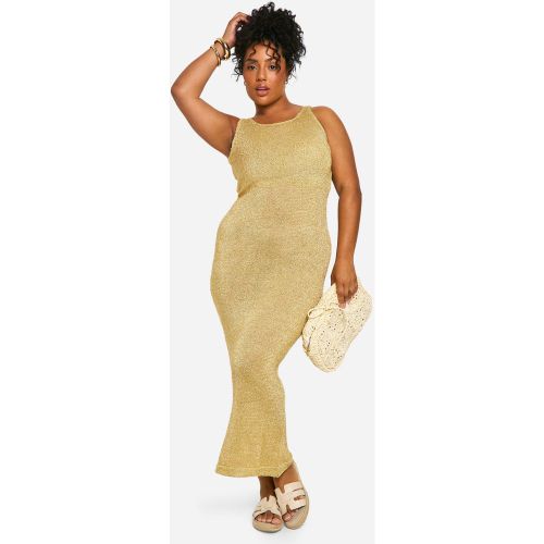 Grande Taille - Robe Longue Pailletée - 44 - boohoo - Modalova