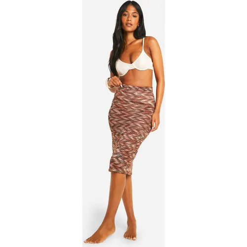 Tall" Multi Knitted Beach Midaxi Skirt - boohoo - Modalova