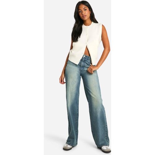 Tall" - Jean Large Basique Taille Haute - 38 - boohoo - Modalova