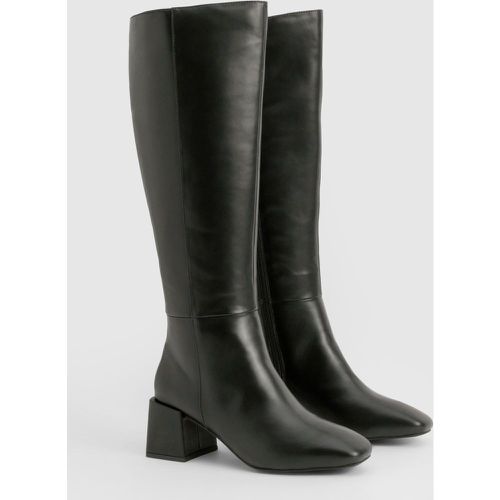 Bottes Hautes À Talon Carré - 38 - boohoo - Modalova