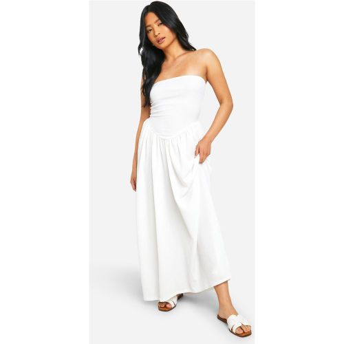 Petite" - Robe Longue En Tissu Gaufré - 42 - boohoo - Modalova