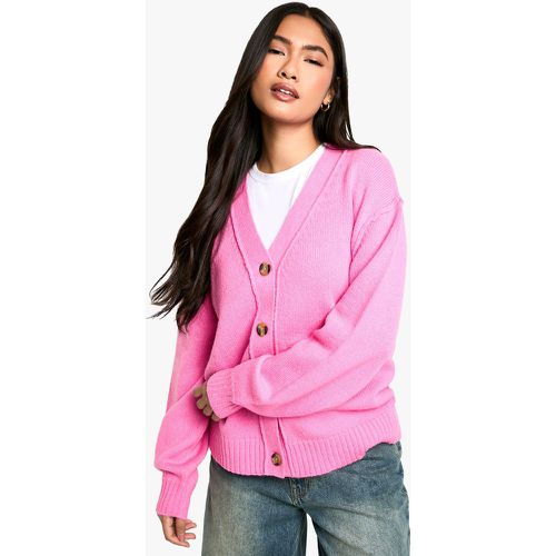 Cardigan Oversize À Coutures Apparentes - S - boohoo - Modalova