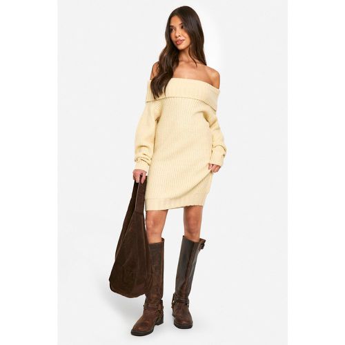 Robe Pull Courte À Col Bateau - M - boohoo - Modalova