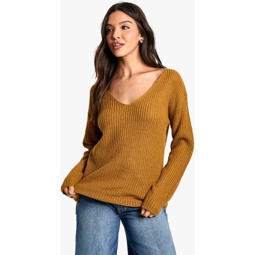 Pull Basique À Col En V - L - boohoo - Modalova