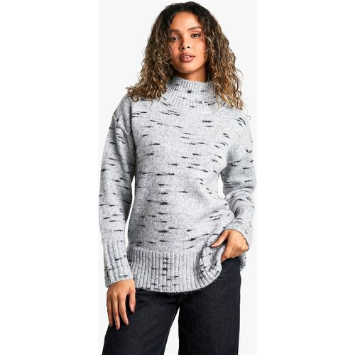 Pull Oversize À Col Montant En Maille Douce - S - boohoo - Modalova