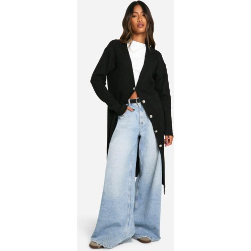 Cardigan Long En Maille Douce - S - boohoo - Modalova