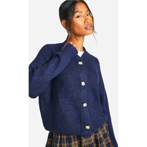 Bomber En Maille Côtelée Douce - S - boohoo - Modalova