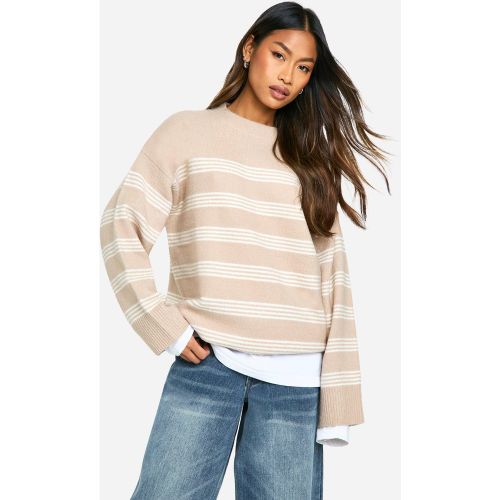 Pull Oversize À Rayures Fines - M - boohoo - Modalova