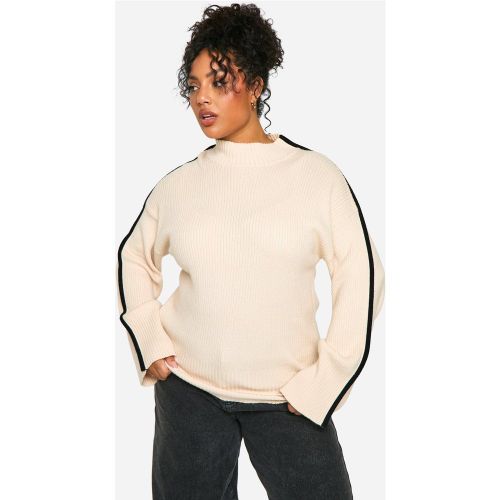 Grande Taille - Pull Oversize À Col Ras Du Cou - 52 - boohoo - Modalova