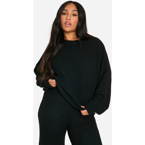 Grande Taille - Pull En Maille Côtelée Douce - 44-46 - boohoo - Modalova