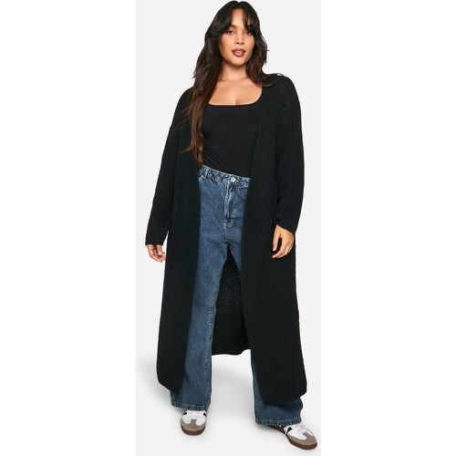 Grande Taille - Cardigan Long Côtelé - 48-50 - boohoo - Modalova