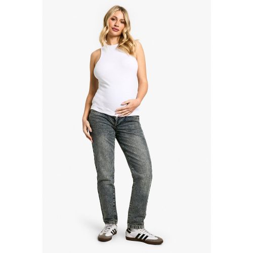 Maternité - Jean De Grossesse Mom Basique Taille Haute - 36 - boohoo - Modalova