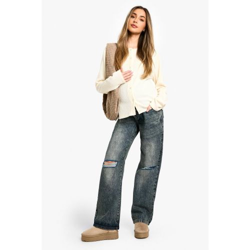 Maternité - Jean De Grossesse Basique Taille Haute - 38 - boohoo - Modalova
